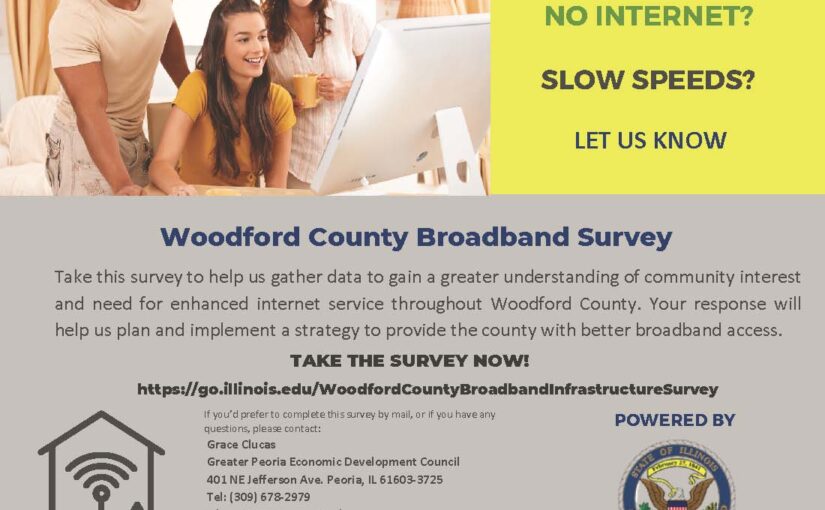 Peoria and Woodford Counties Launches Survey to Assess Broadband Needs in the County