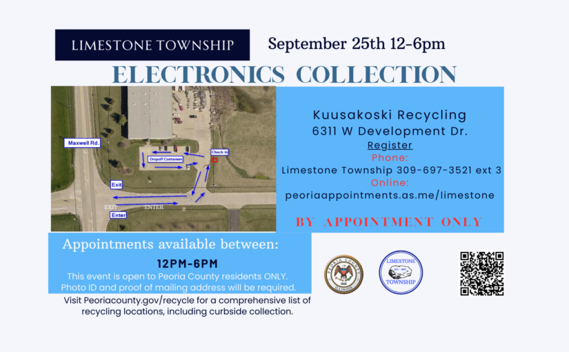 LIMESTONE TOWNSHIP ELECTRONICS COLLECTION-9/25/2024 12pm-6pm BY APPOINTMENT ONLY!!