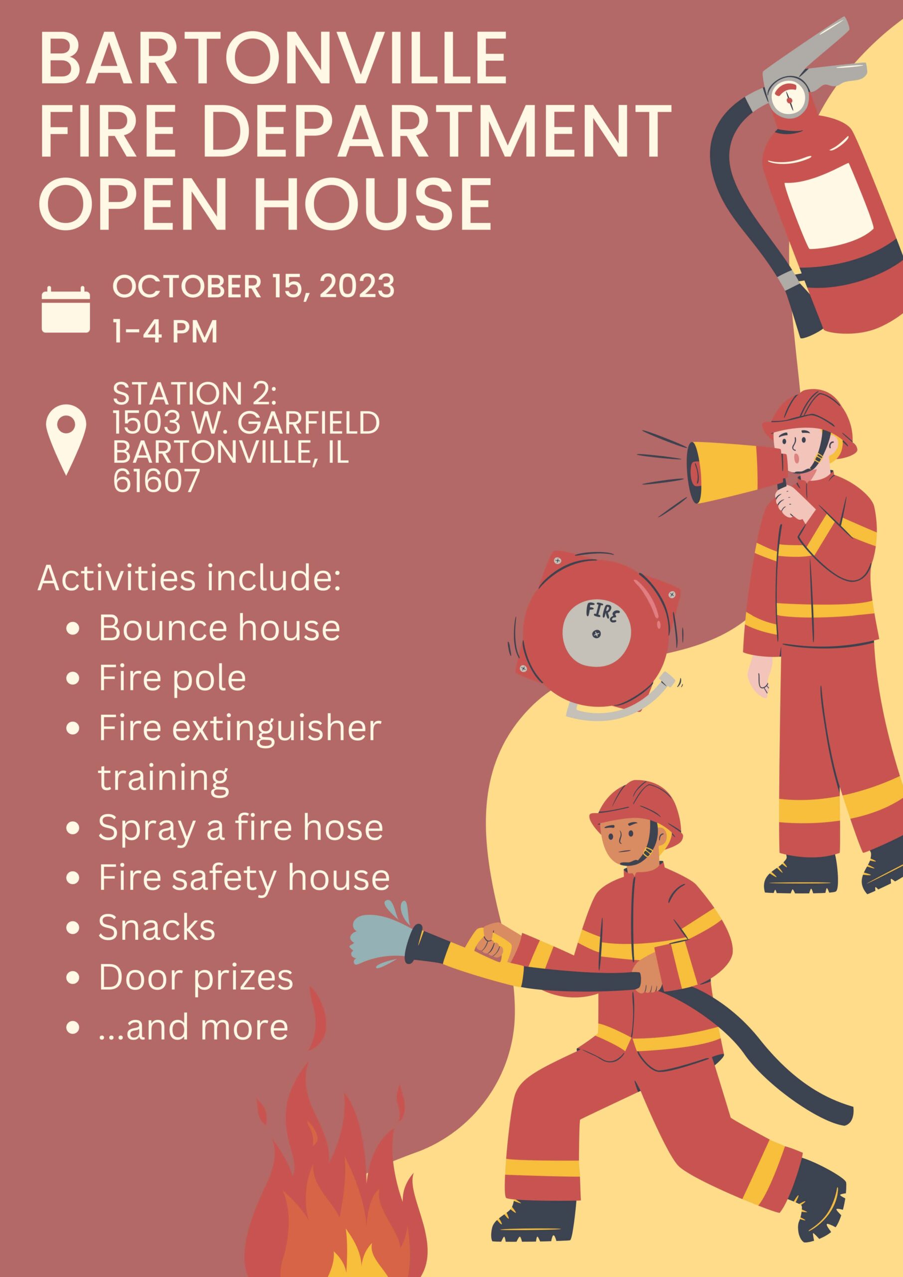 Bartonville Fire Department Open House! Station 2 on Sunday, Oct. 15