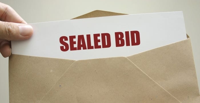 Legal Notice-VOB is accepting sealed bids